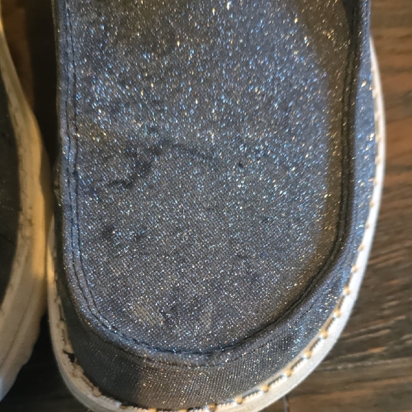 Hey Dude Womens Shoes Size 11 - Sparkly Silver - Picture 7 of 8